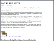 Tablet Screenshot of howtotestsilver.com